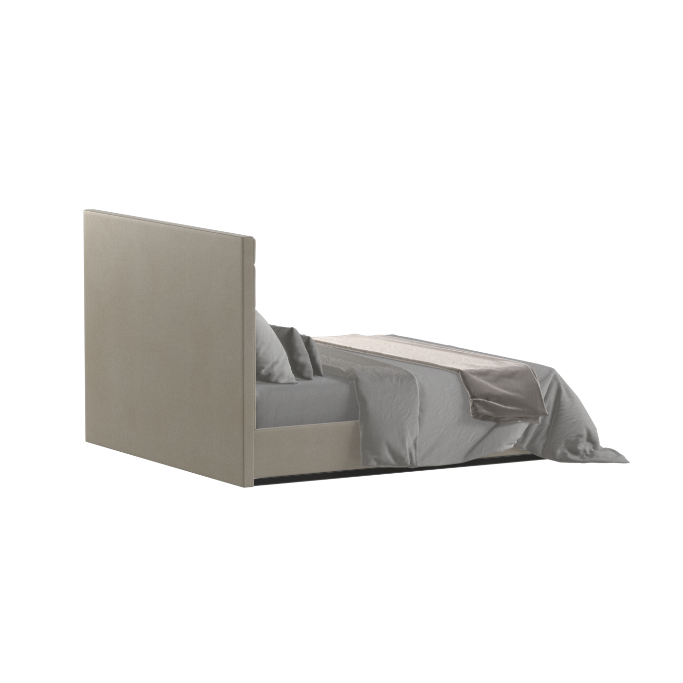 Lucia Bed With High Refined Headboard