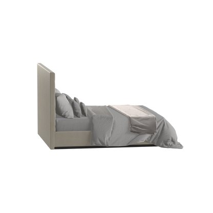 Lucia Bed With High Refined Headboard