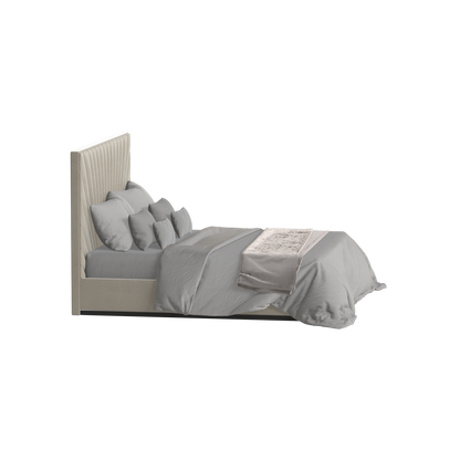 Lucia Bed With High Refined Headboard