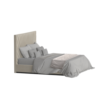 Lucia Bed With High Refined Headboard
