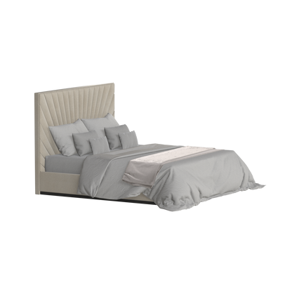 Lucia Bed With High Refined Headboard