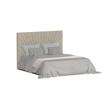 Lucia Bed With High Refined Headboard