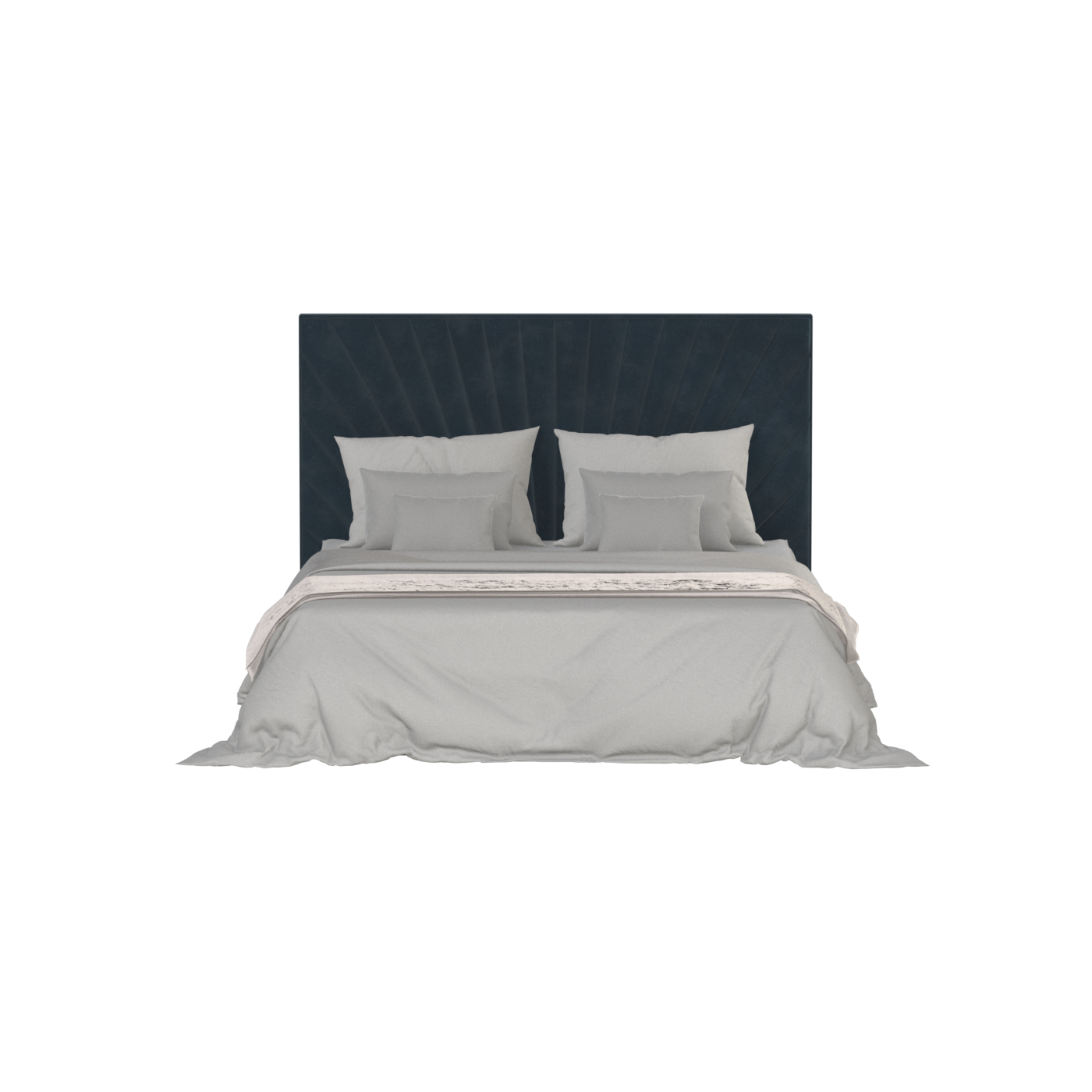 Lucia Bed With High Refined Headboard