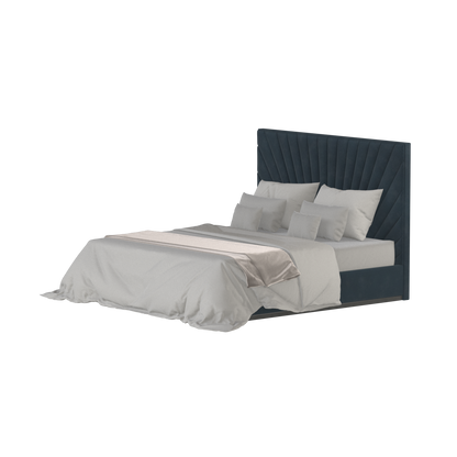 Lucia Bed With High Refined Headboard