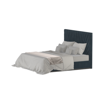 Lucia Bed With High Refined Headboard