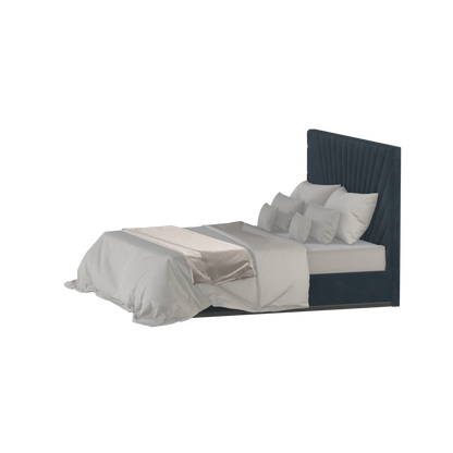 Lucia Bed With High Refined Headboard