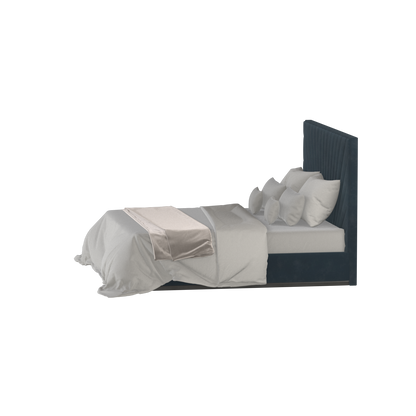 Lucia Bed With High Refined Headboard