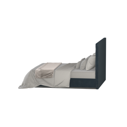 Lucia Bed With High Refined Headboard