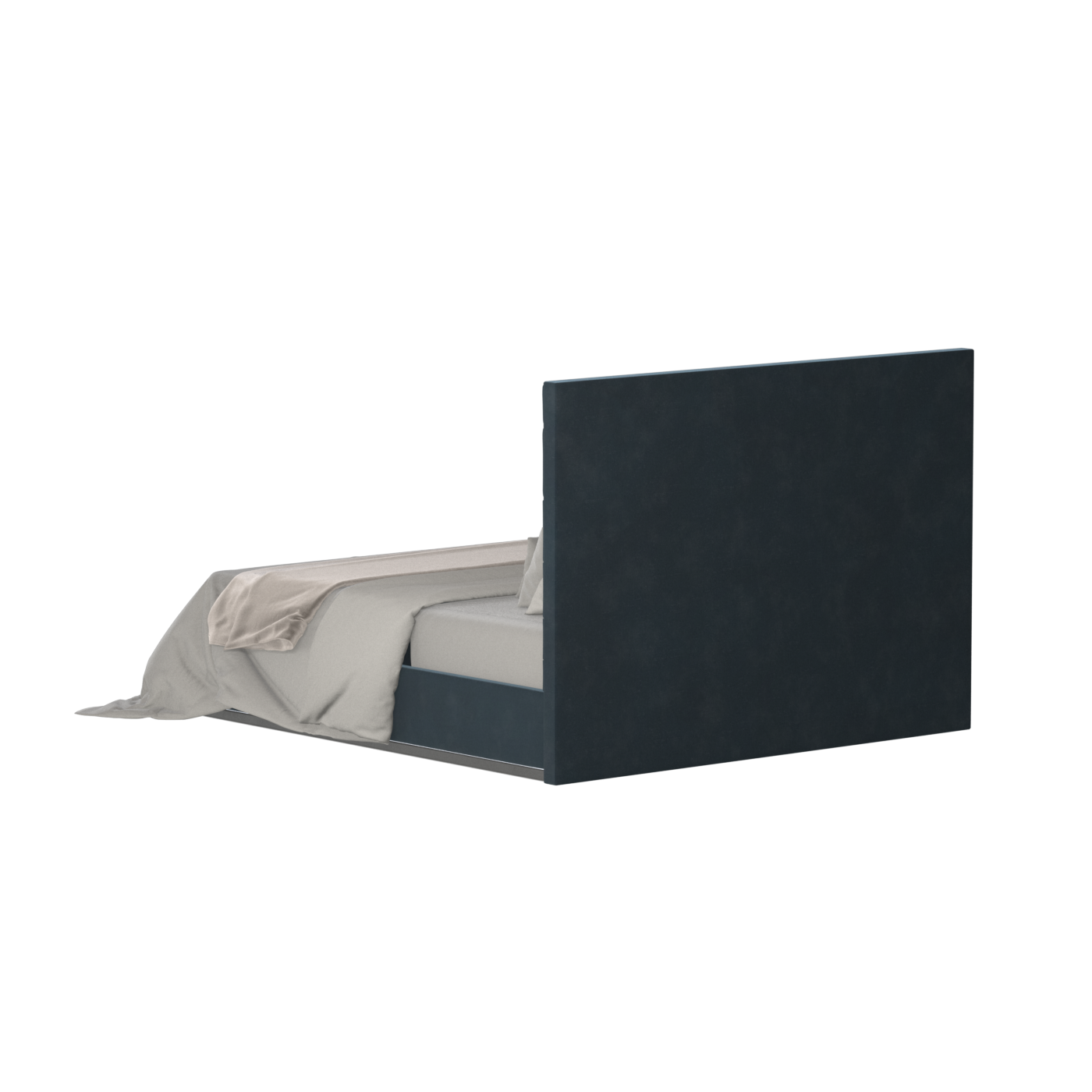Lucia Bed With High Refined Headboard