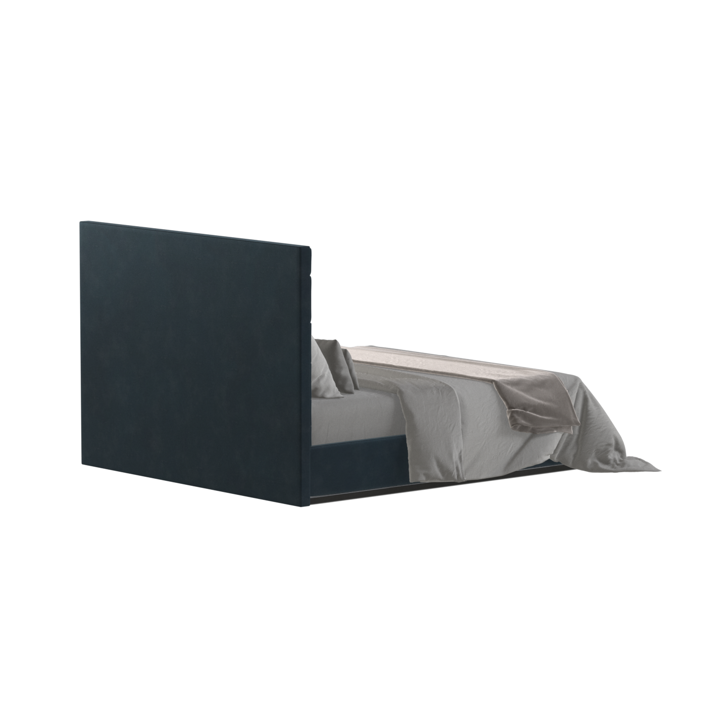 Lucia Bed With High Refined Headboard