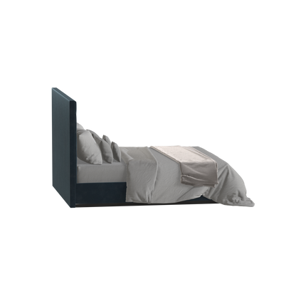 Lucia Bed With High Refined Headboard
