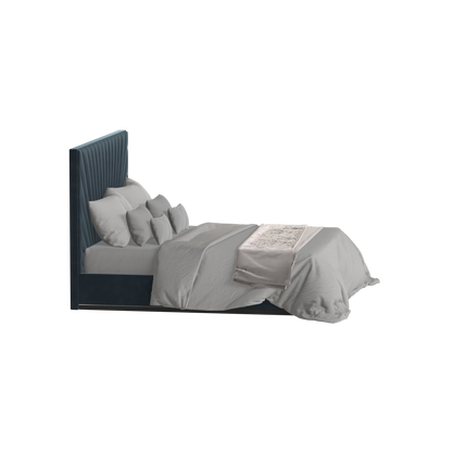 Lucia Bed With High Refined Headboard