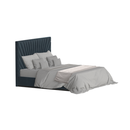 Lucia Bed With High Refined Headboard