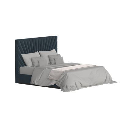 Lucia Bed With High Refined Headboard