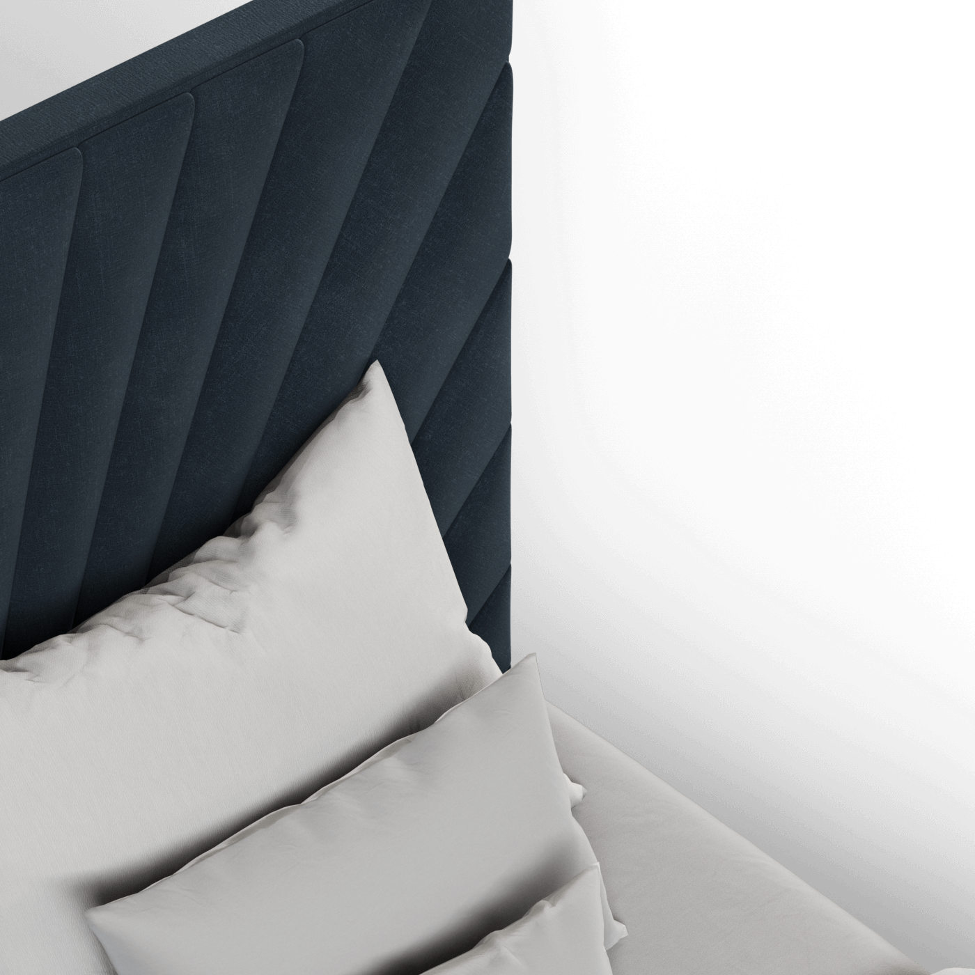 Lucia Bed With High Refined Headboard