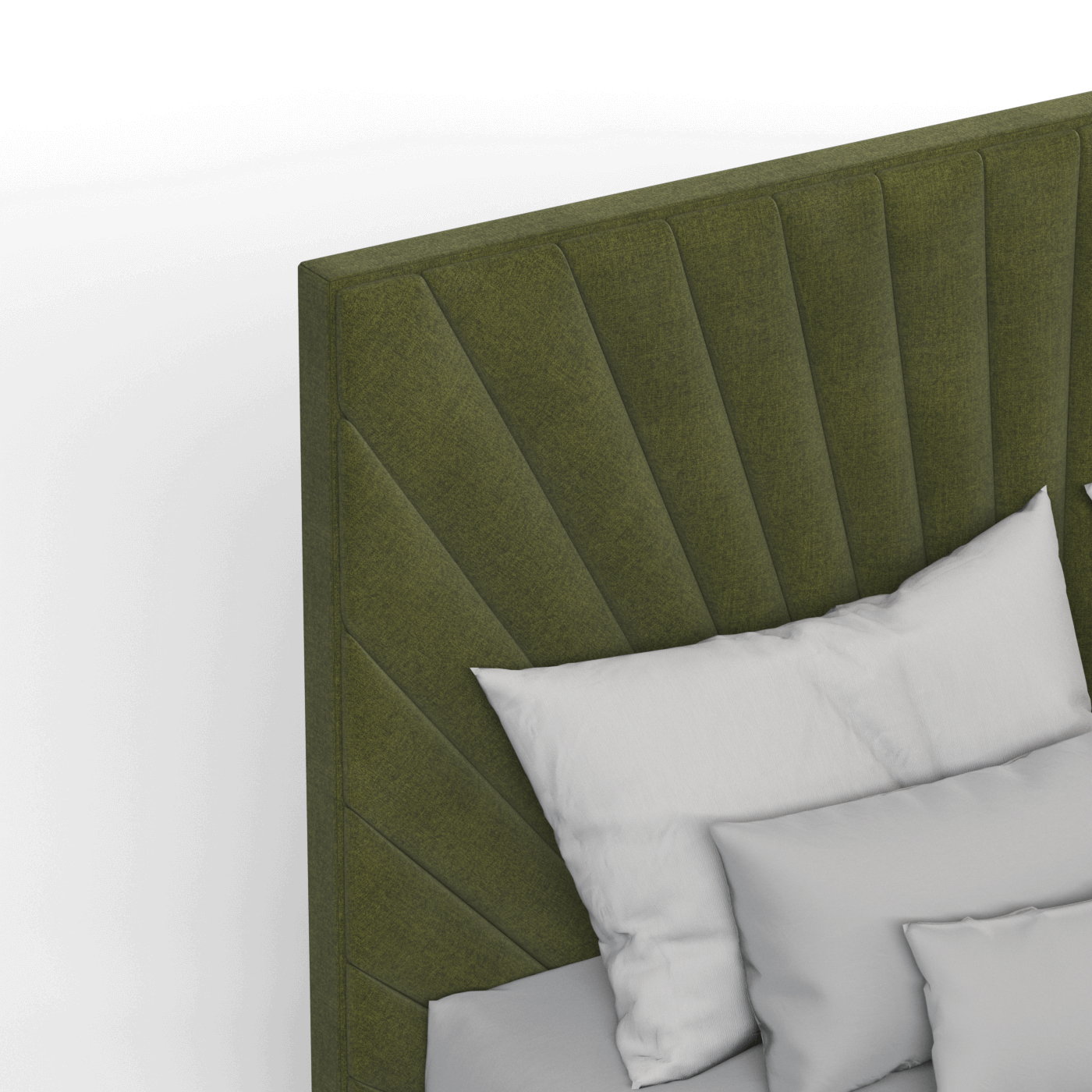 Lucia Bed With High Refined Headboard