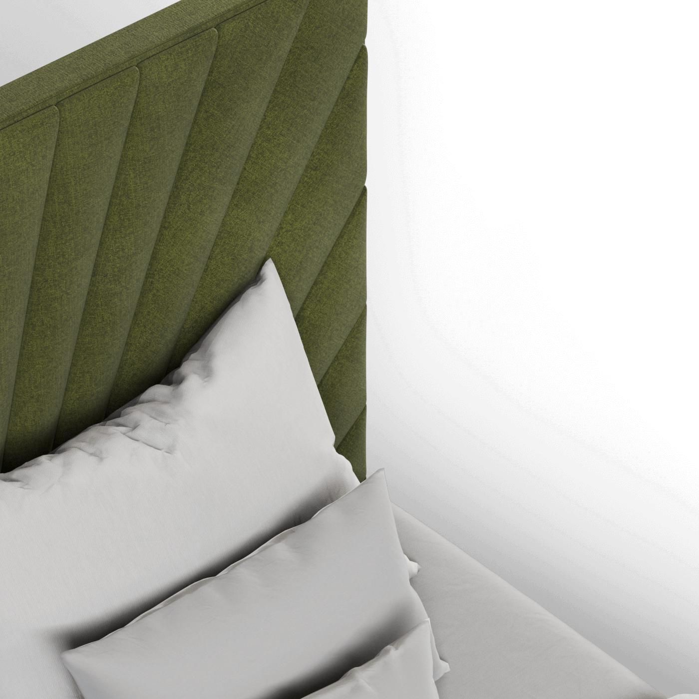 Lucia Bed With High Refined Headboard