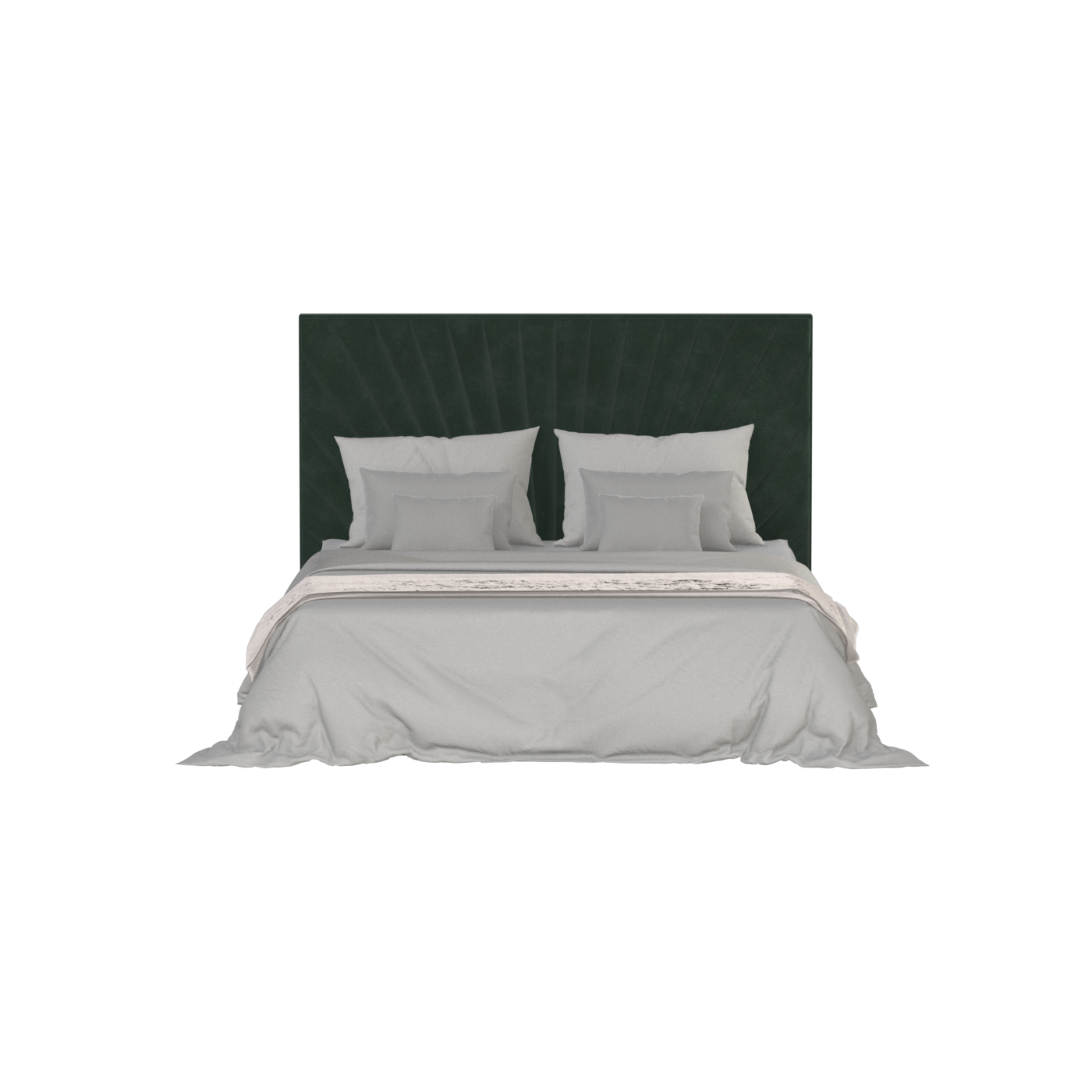 Lucia Bed With High Refined Headboard