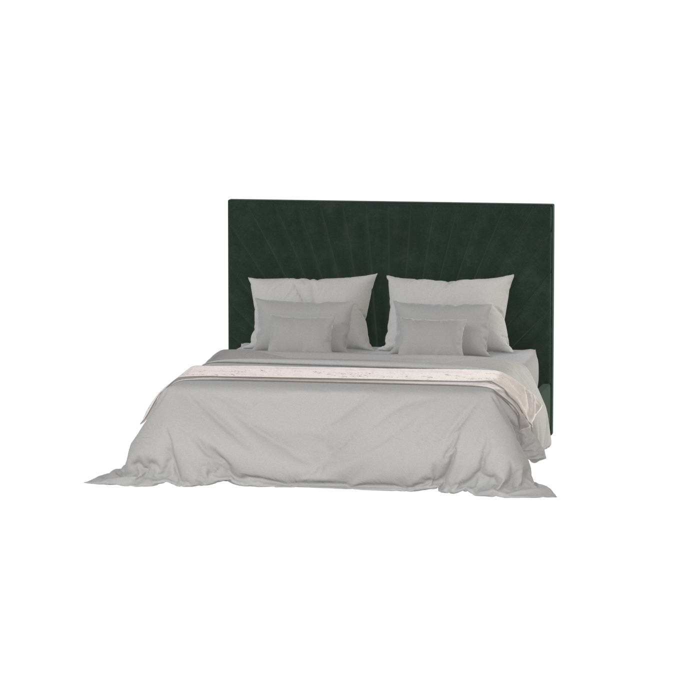 Lucia Bed With High Refined Headboard