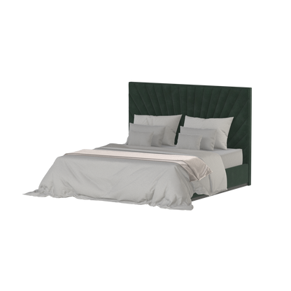 Lucia Bed With High Refined Headboard