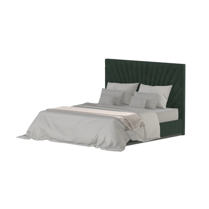 Lucia Bed With High Refined Headboard