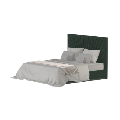 Lucia Bed With High Refined Headboard
