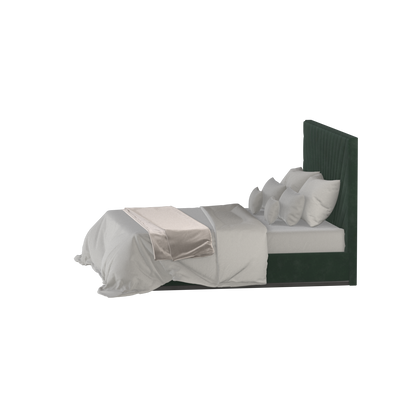 Lucia Bed With High Refined Headboard