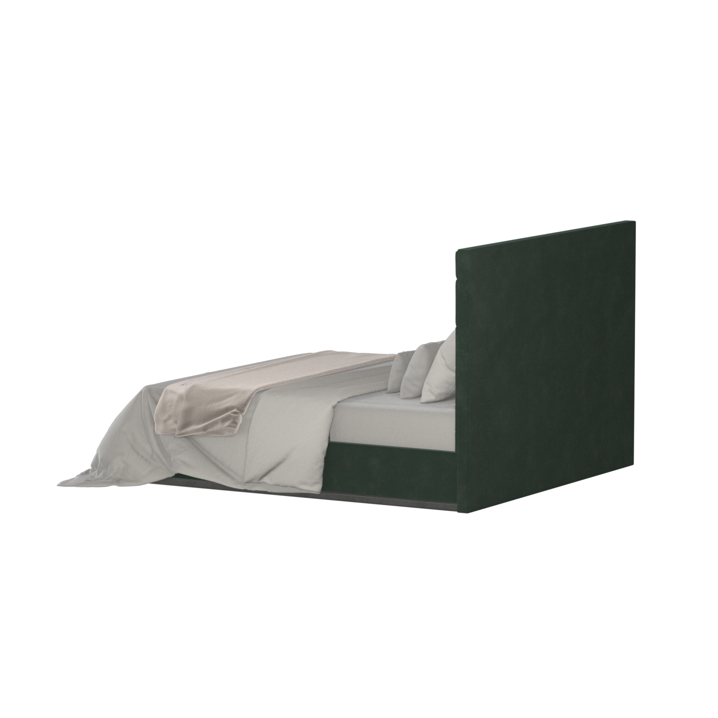 Lucia Bed With High Refined Headboard