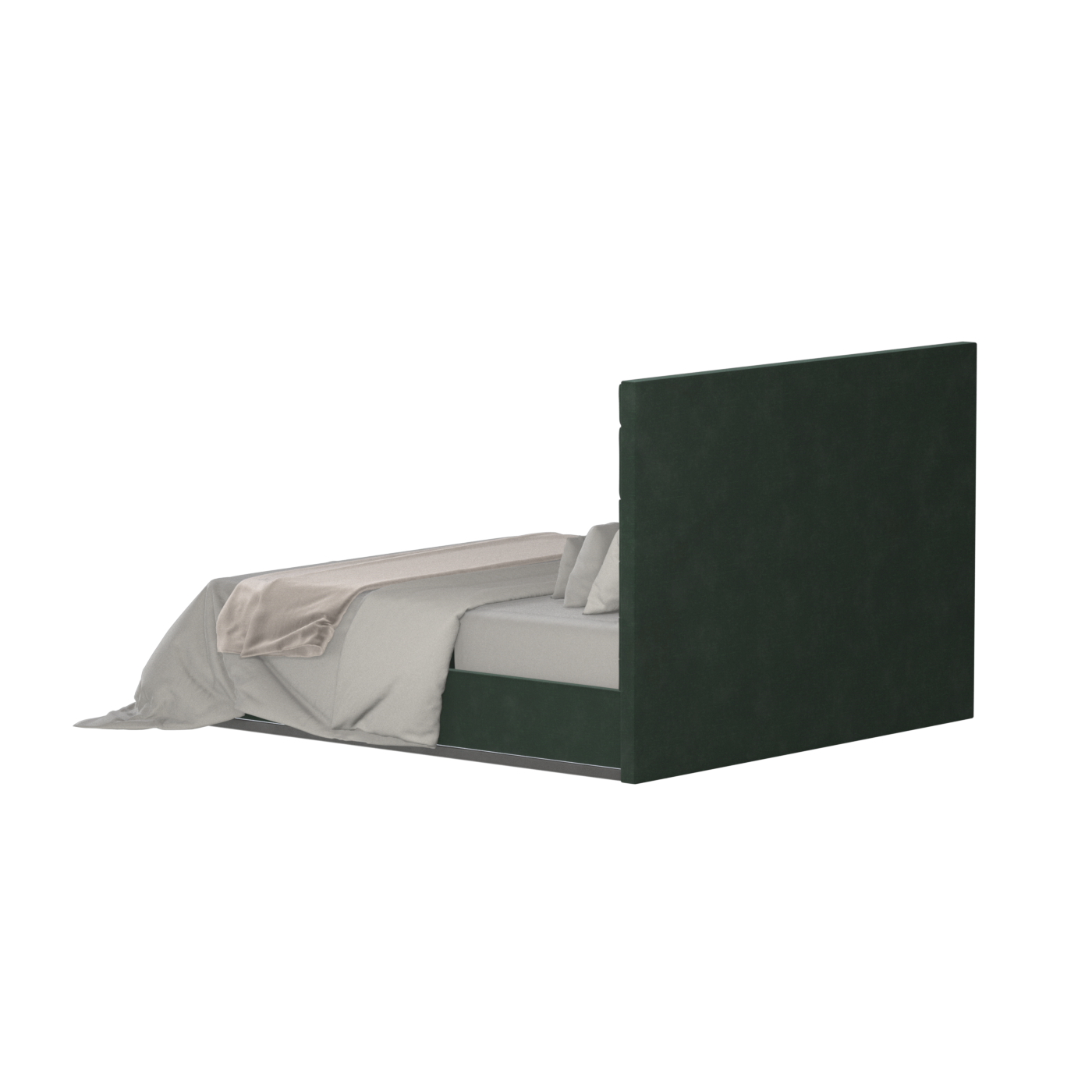 Lucia Bed With High Refined Headboard