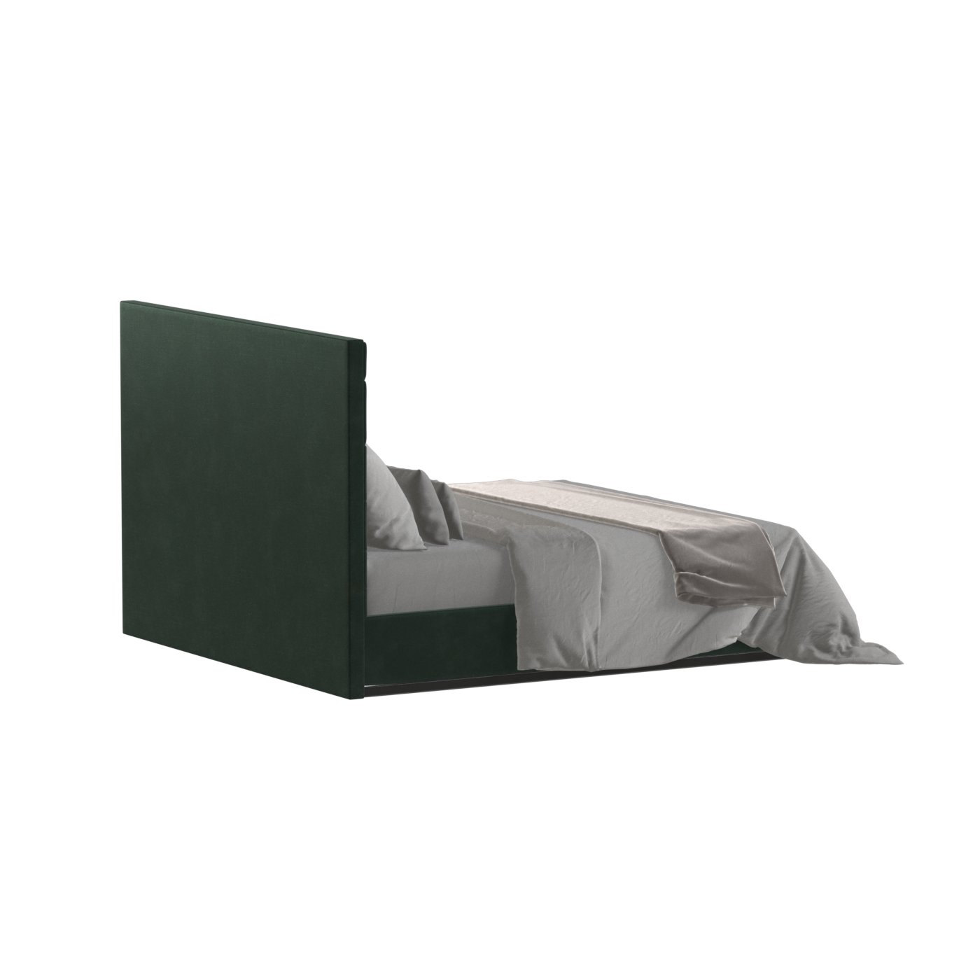 Lucia Bed With High Refined Headboard