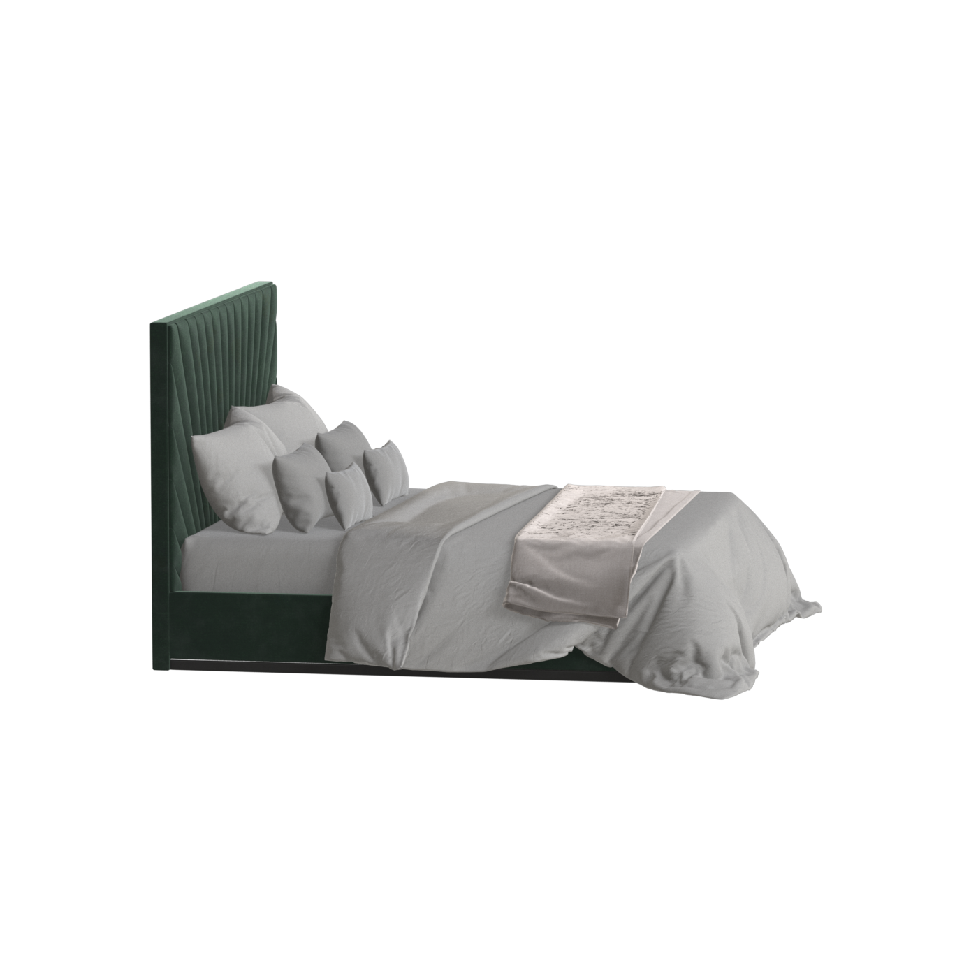 Lucia Bed With High Refined Headboard