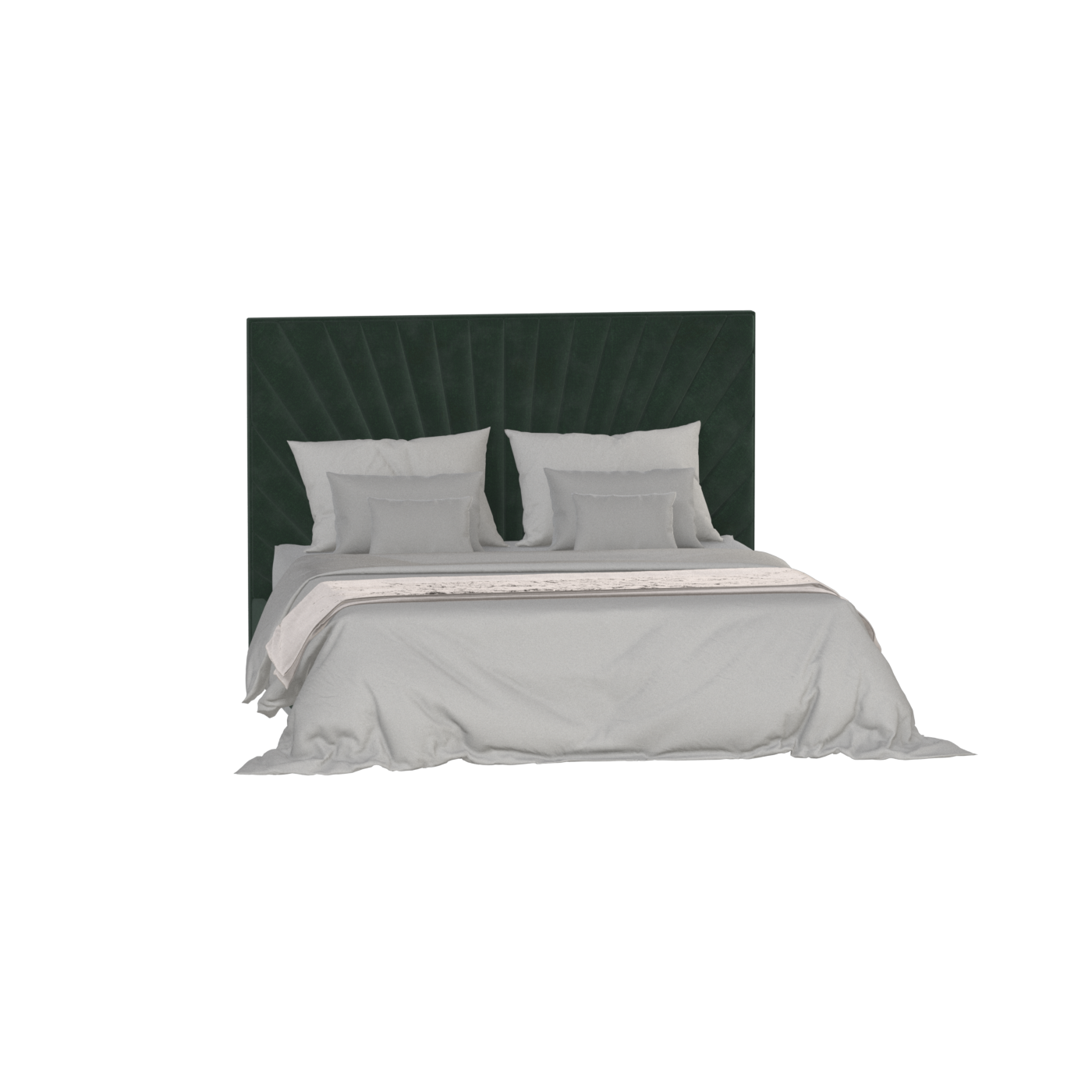 Lucia Bed With High Refined Headboard