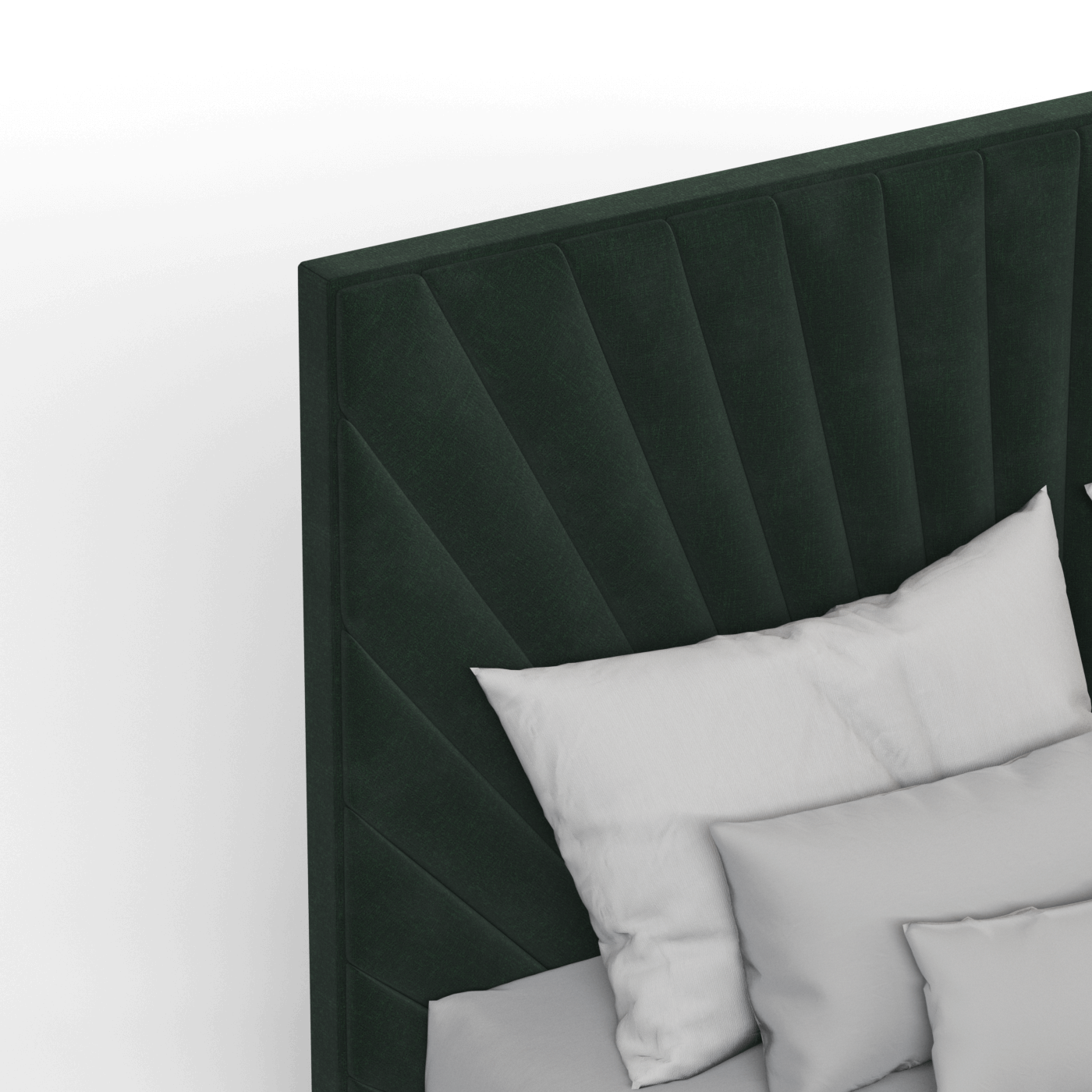 Lucia Bed With High Refined Headboard