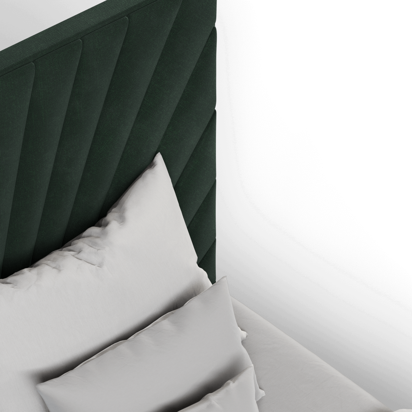 Lucia Bed With High Refined Headboard