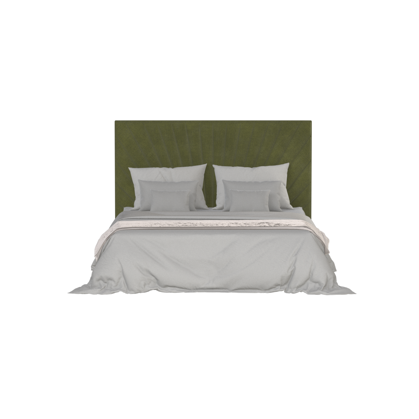 Lucia Bed With High Refined Headboard