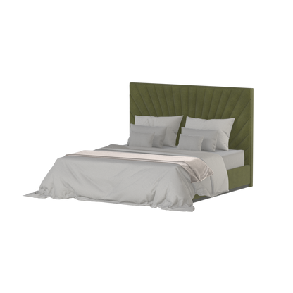 Lucia Bed With High Refined Headboard