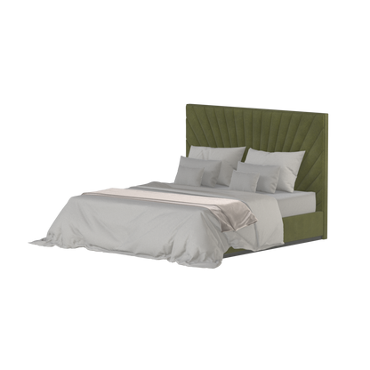 Lucia Bed With High Refined Headboard