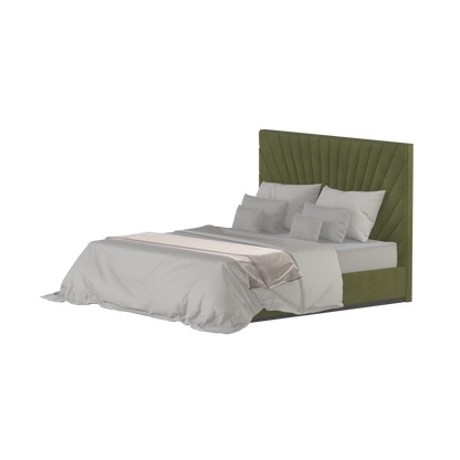 Lucia Bed With High Refined Headboard