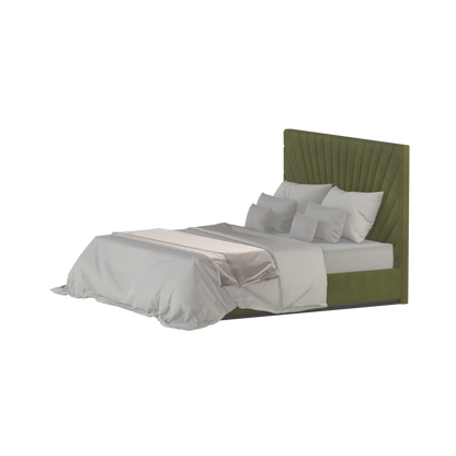 Lucia Bed With High Refined Headboard