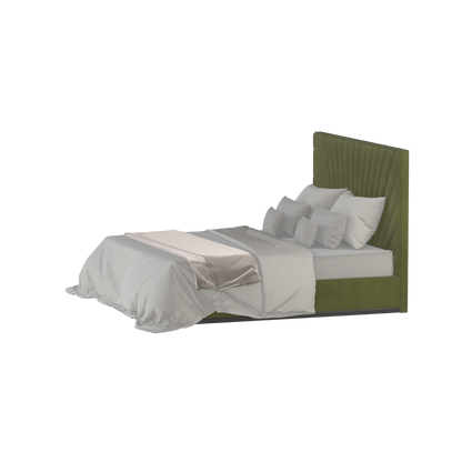 Lucia Bed With High Refined Headboard