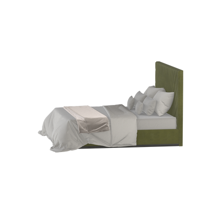 Lucia Bed With High Refined Headboard