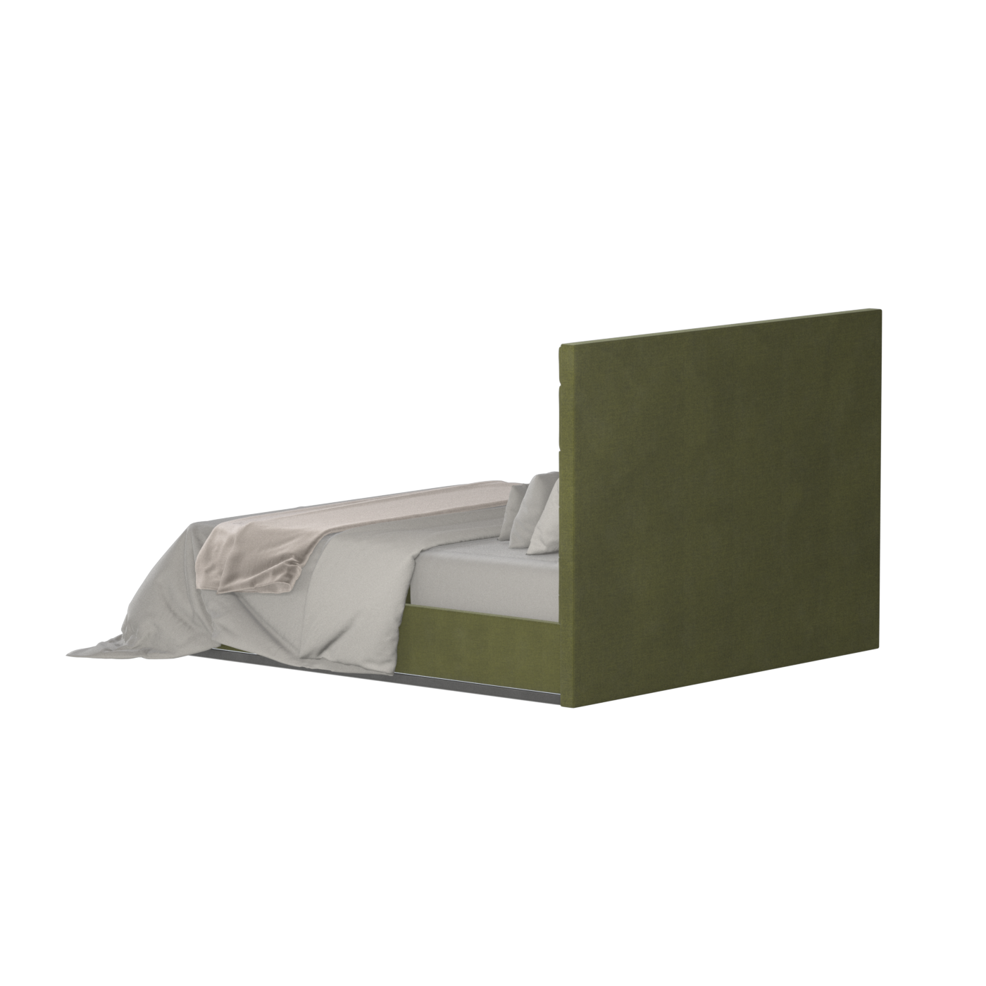 Lucia Bed With High Refined Headboard