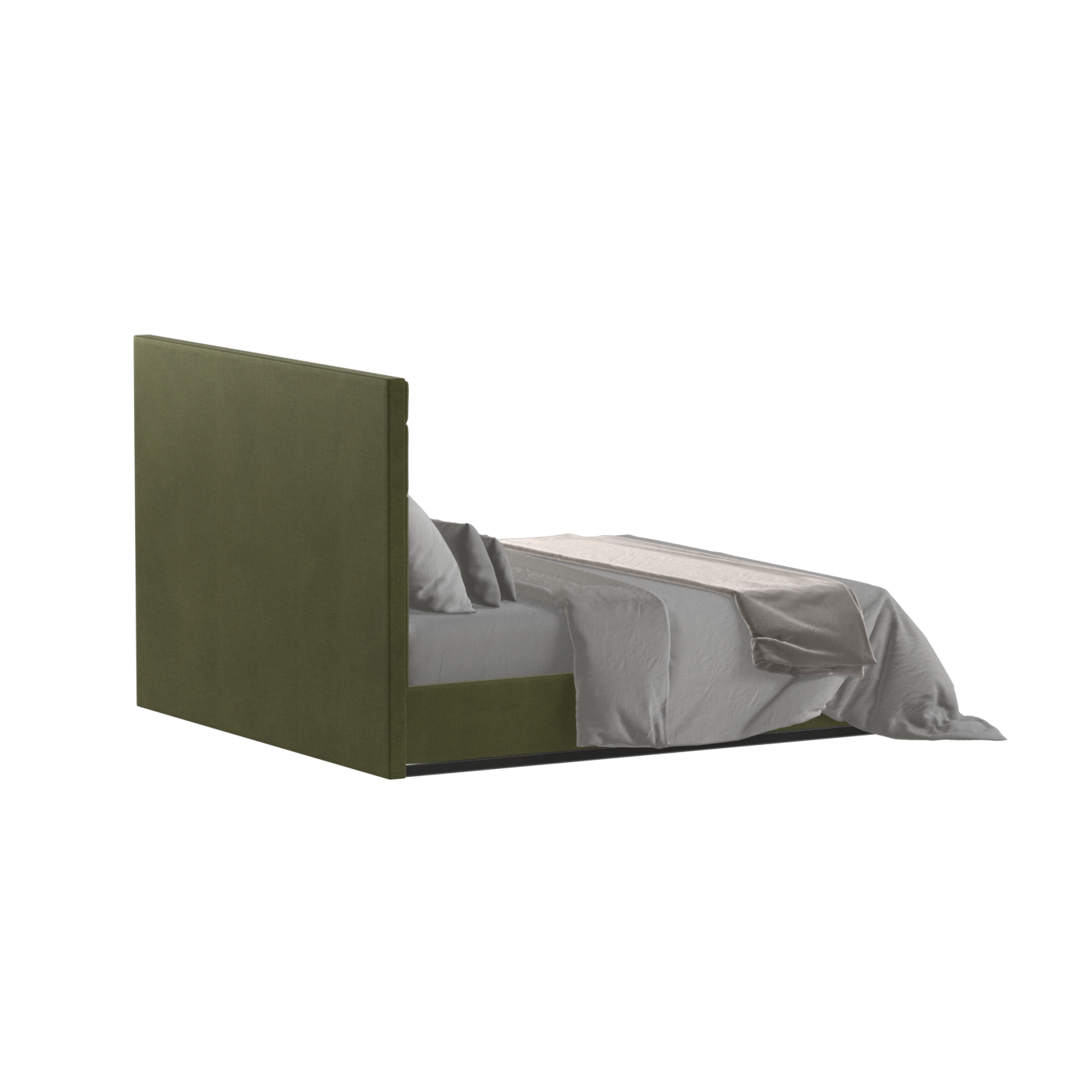 Lucia Bed With High Refined Headboard