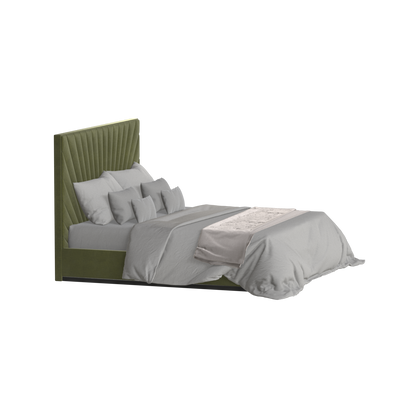Lucia Bed With High Refined Headboard