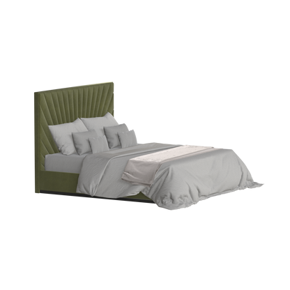 Lucia Bed With High Refined Headboard