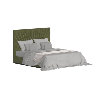Lucia Bed With High Refined Headboard