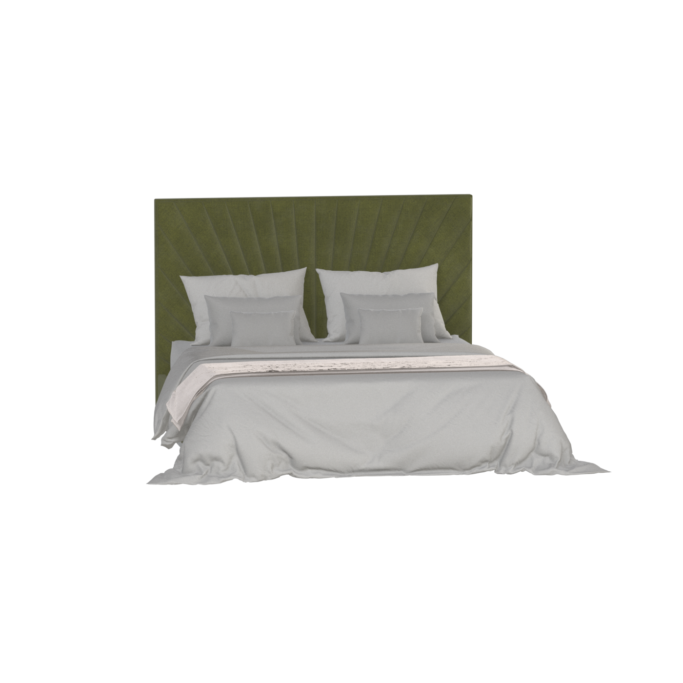 Lucia Bed With High Refined Headboard