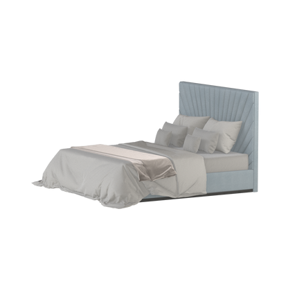 Lucia Bed With High Refined Headboard