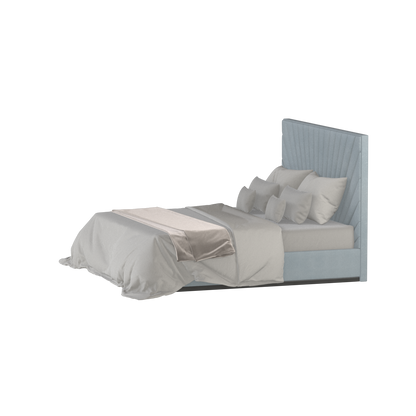 Lucia Bed With High Refined Headboard