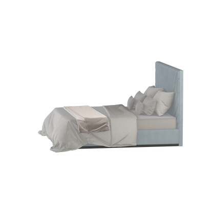 Lucia Bed With High Refined Headboard
